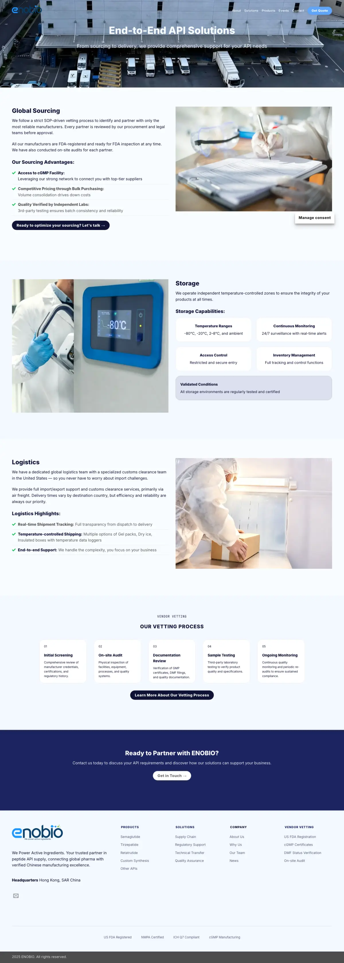 EnoBio 解决方案页面