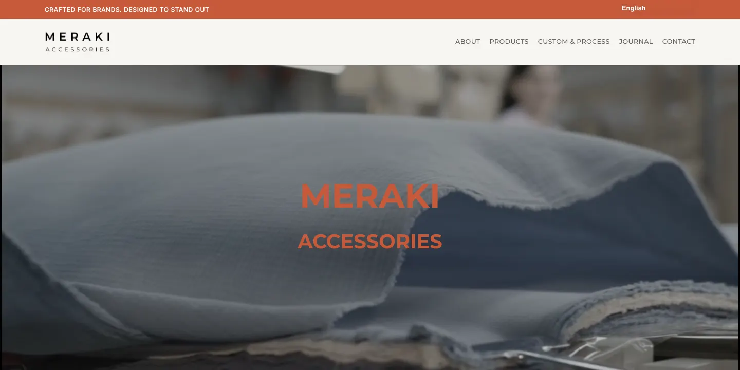 Meraki Accessories 官网首页